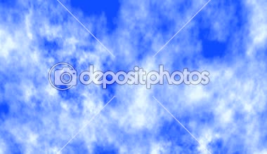 Mavi Cennet bulutlar ile