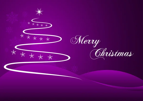 Christmas Decoration Illustration Purple — Stock Vector