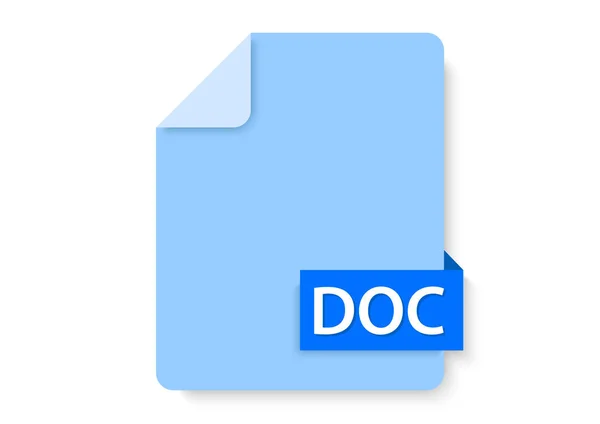 Doc Files Papiersymbol — Stockvektor