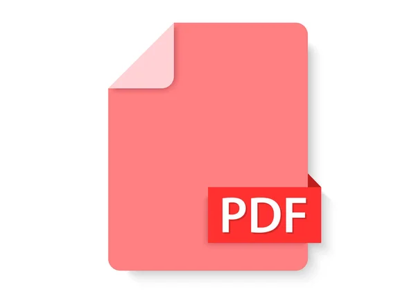 Pdf Dateien Papiersymbol — Stockvektor