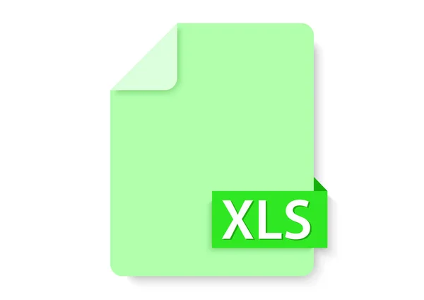 Xls Datei Dokument Digital — Stockvektor
