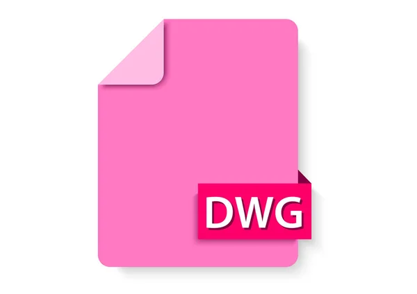 Dwg Papier Icon Design — Stockvektor