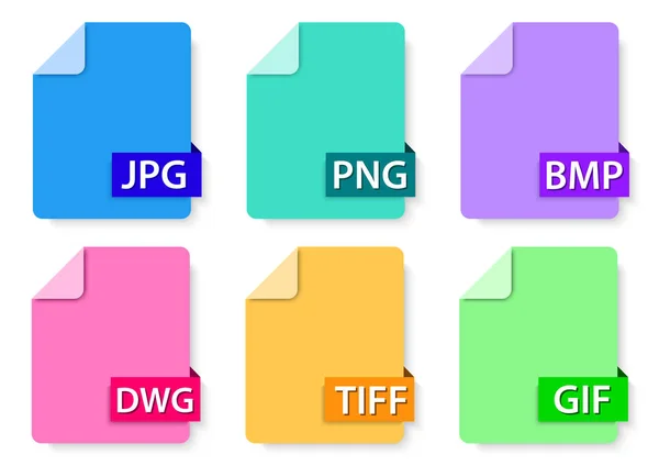 Images icon set paper — Stock Illustration Images Icon Set Paper Stock Vector