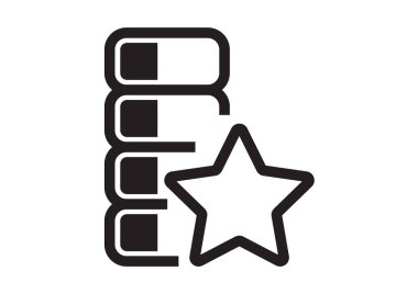 dosya simgesi düz dizayn para ve yıldız göstergesi 