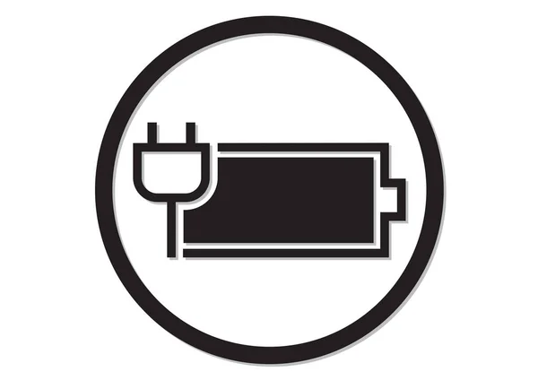 バッテリーを充電するベクトルデザイン — ストックベクタ