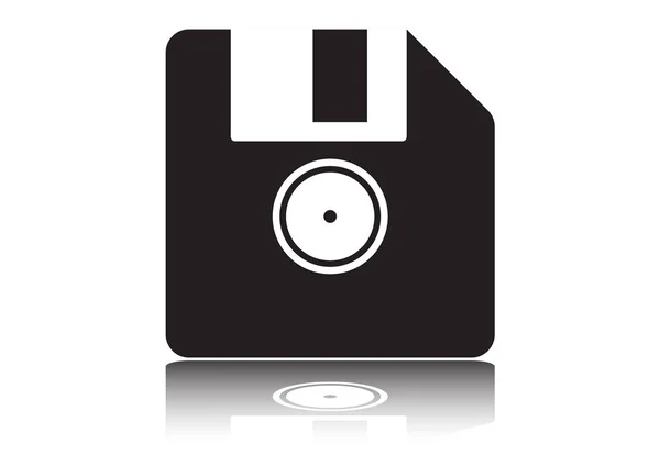 File Icon Platte Ontwerp Diskette Diskette — Stockvector