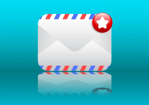 Mail Neues Icon Design — Stockvektor
