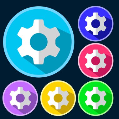 düz simgesi tasarım Ayarlama dişli 