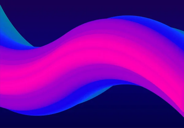 优雅的抽象波浪背景设计 — 图库矢量图片