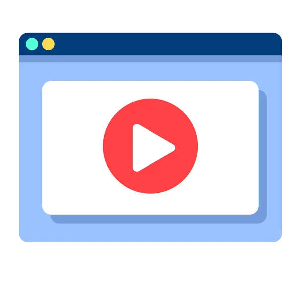 Sitio Web Video Streaming Vivo — Vector de stock