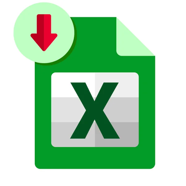 Digitales Dateiformat Xlsx Symbol — Stockvektor