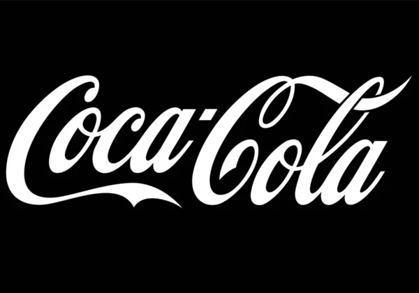 Logo Editorial Coca Cola Dari Industri Makanan - Stok Vektor