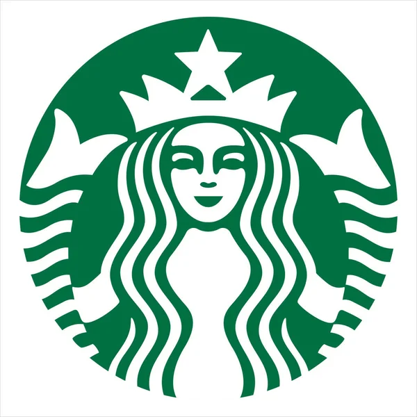 Nisan 2020 Surabaya Endonezya Star Bucks Gıda Endüstrisinin Editör Logosu — Stok Vektör