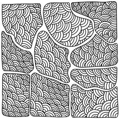 karalama çizgisi el çizimi