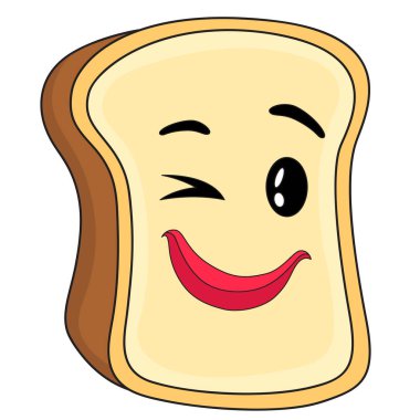 ekmek somunu çizgi film maskotu