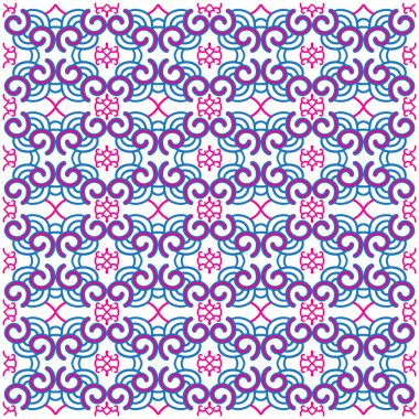 mavi pembe geometrik desen