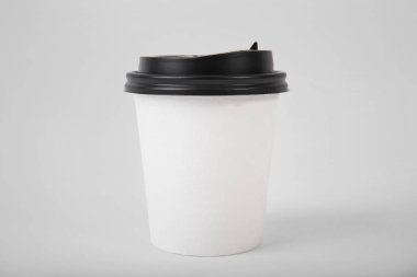 Beyaz kağıt kahve. yaratıcı tasarım marka için alay.