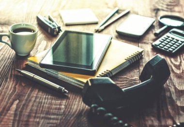 Ofis İşyeri. Konsept: ofiste çalışmak