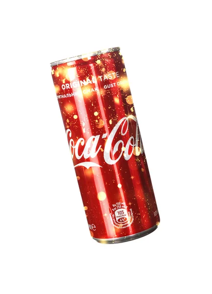 Kyjev Ukrajina Listopadu 2018 Redakční Foto Vánoční Klasické Coca Coly — Stock fotografie