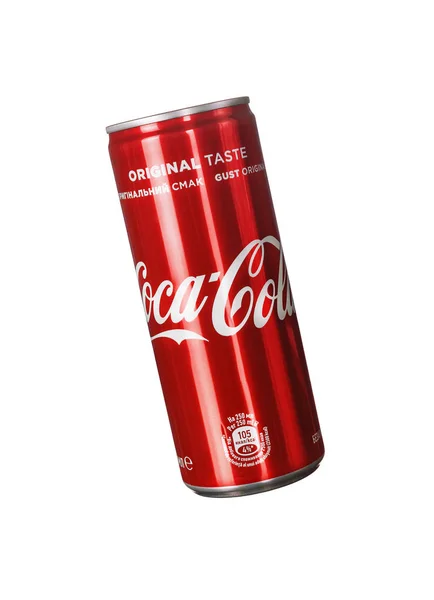 Kyjev Ukrajina Listopadu 2018 Redakční Fotografie Klasické Coca Coly Může — Stock fotografie