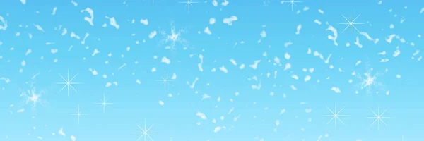 Beautiful Falling Christmas Snow Blue Background Abstraction Design Blue Background — Stock Photo, Image