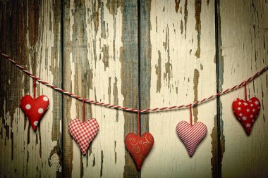 Sevgililer günü arka plan. Yastık kalp mutluluk ve aşk dram sembolize. 14 Şubat