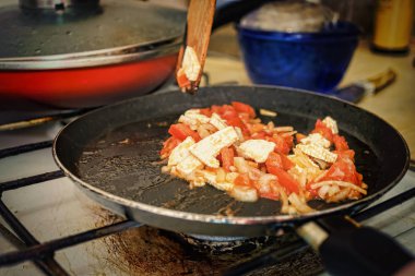 Kadın, hazırlama, Kahvaltı, ev mutfak, kopya alanı