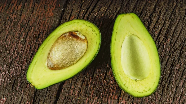 Avocado Closeup Wooden Background — Stock Photo, Image