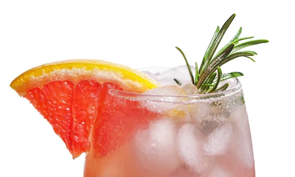 Cocktail, rosmarin, alkoholhaltiga cocktail, grapefrukt, kopia utrymme — Stockfoto