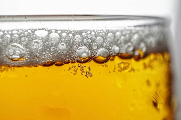 Cerveja, fundo, bolha, textura, álcool, macro, close — Fotografia de Stock