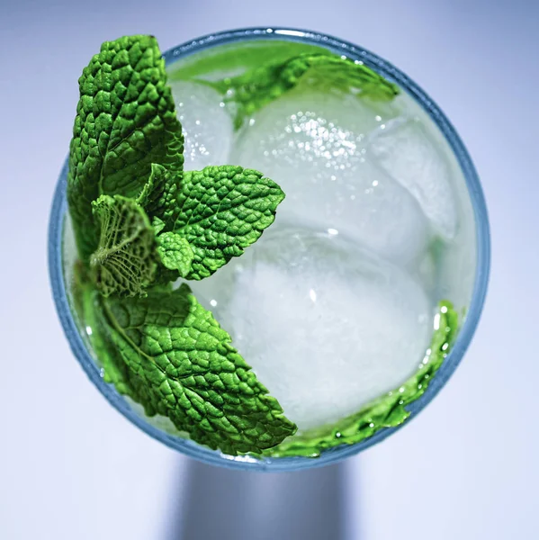 Mojito, Cocktail, Minze, Eis, Draufsicht, Alkohol, Rum — Stockfoto