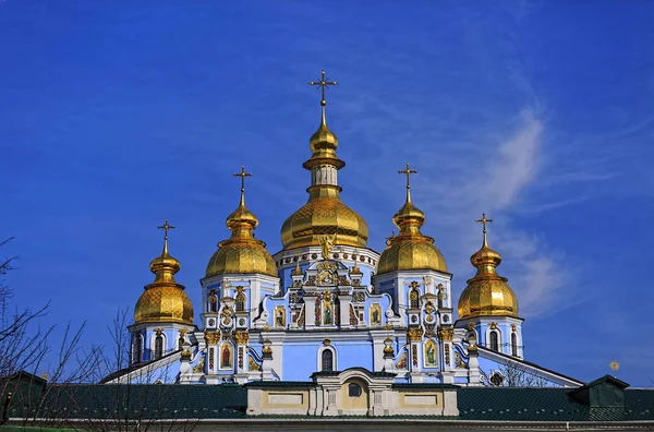 Kiev, Ucrânia, Catedral de São Miguel, torre do sino, antiga, arquitetura, edifício , — Fotografia de Stock