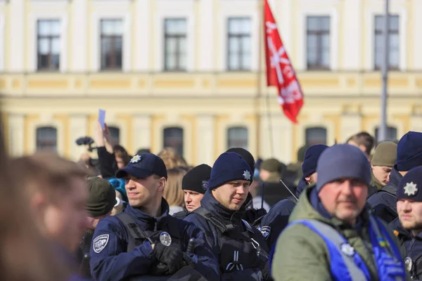 Polis, Women ' s March, HBT mars, 8 mars, — Stockfoto