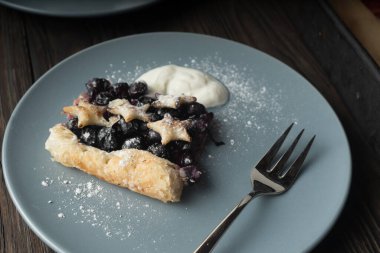 Makro yaz meyveli pasta. Meyveli turtaya yakın çekim