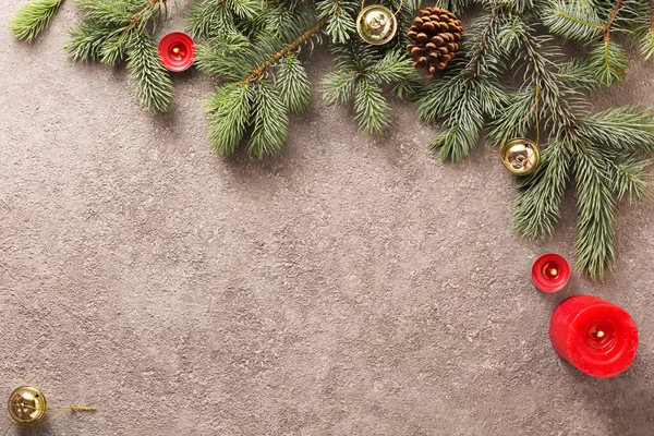 Vánoční Pozadí Vánoční Stromeček Zdobené Barevné Vánoční Dekorace — Stock fotografie