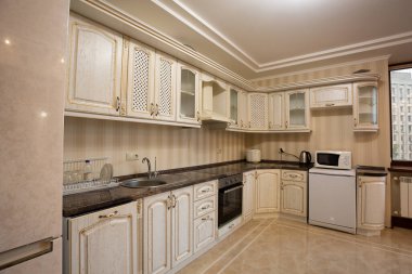 Lüks yemek odası. İç mekan. Modern daire.