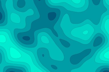 Kağıt kesiği şekiller. Kapak tasarım şablonu. Soyut 3d arkaplan, vektör illüstrasyonu