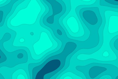 Kağıt kesiği şekiller. Kapak tasarım şablonu. Soyut 3d arkaplan, vektör illüstrasyonu