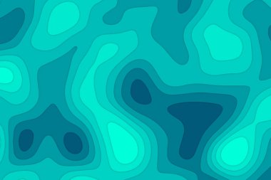 Kağıt kesiği şekiller. Kapak tasarım şablonu. Soyut 3d arkaplan, vektör illüstrasyonu