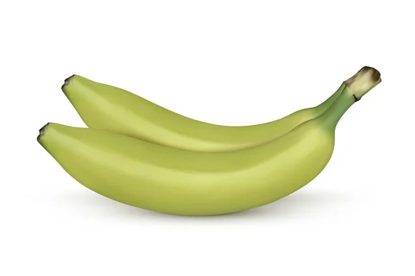 Banane Isoliert Auf Weißem Hintergrund Vektorillustration — Stockvektor