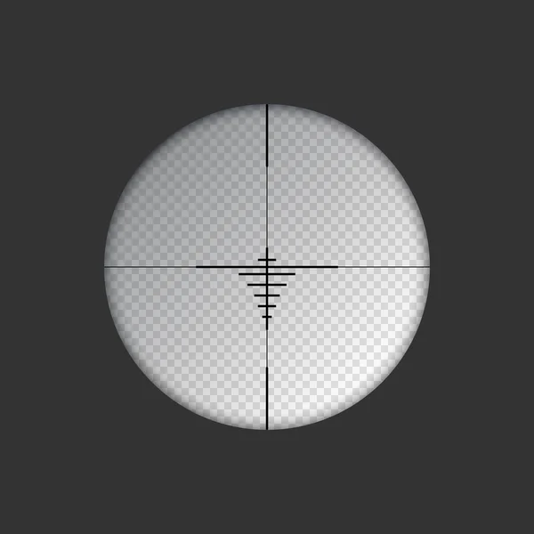 Fusil Sniper Tir Arme Modèle Verre Optique Concept Cible Illustration — Image vectorielle