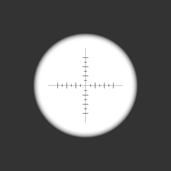 Fusil Sniper Tir Arme Modèle Verre Optique Concept Cible Illustration — Image vectorielle