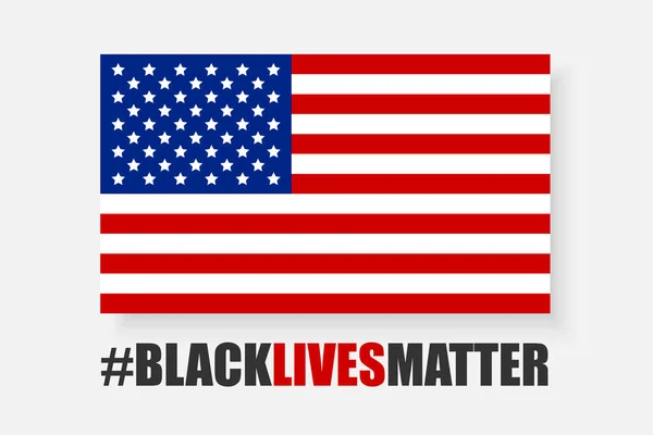 黑人的生命很重要我不能呼吸了抗议美国黑人人权的横幅 矢量图解 — 图库矢量图片