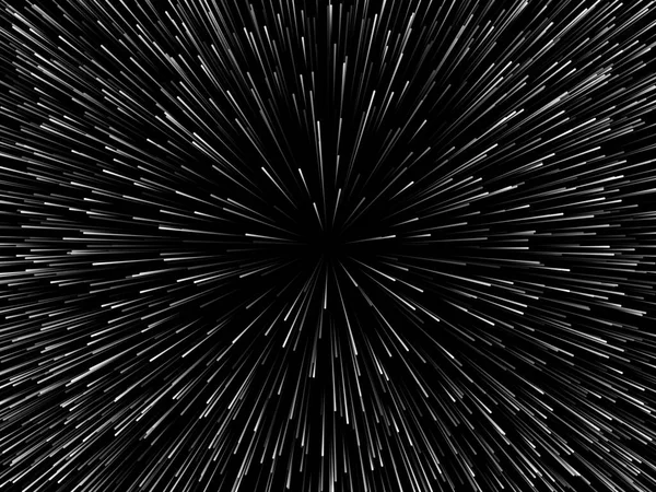Vitesse Spatiale Lignes Rayons Dynamiques Abstraits Rafale Étoiles Illustration Vectorielle — Image vectorielle