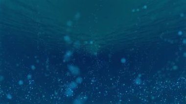 Sualtı kabarcıkları su yüzeyi, doğal sahne, Karayip Denizi ile güneş ışığı ile