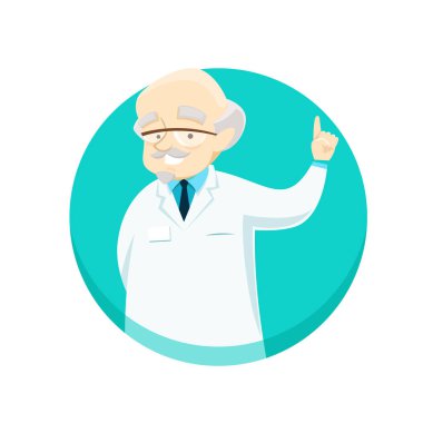 Yaşlı doktor onun parmağı dayanabiliyor tavsiyeler verir