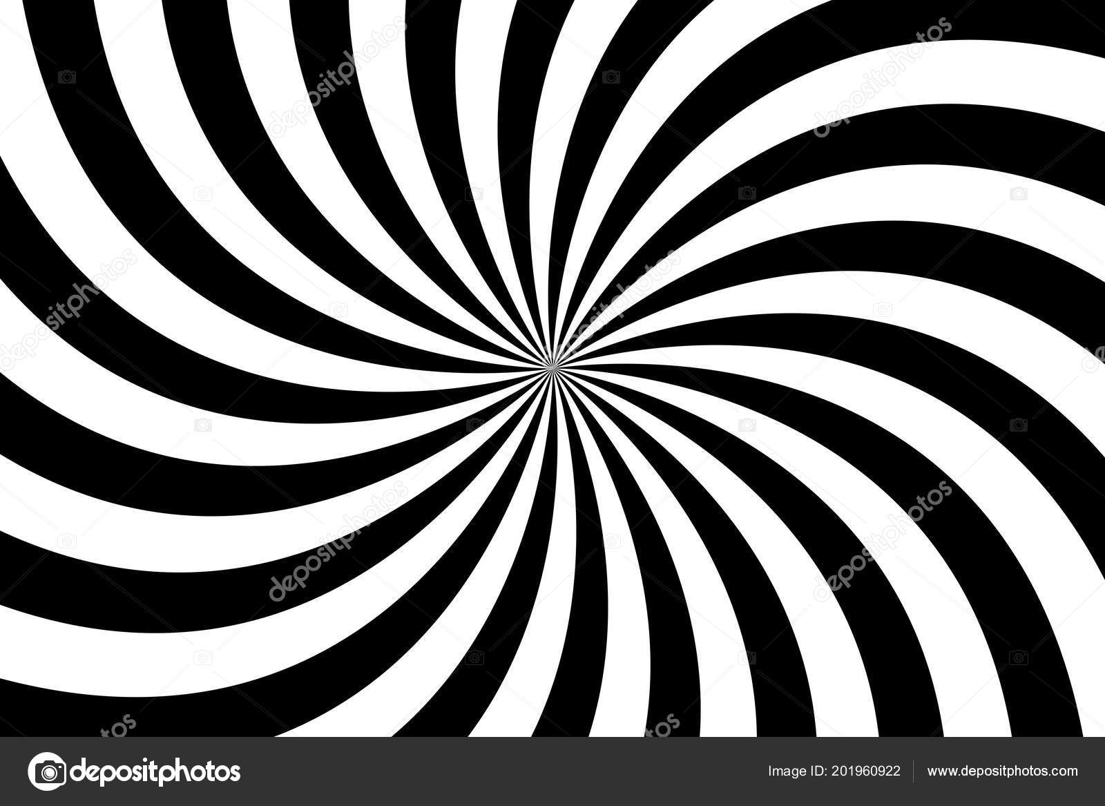 Black White Spiral Background Swirling Radial Pattern Abstract Vector  Illustration Stock Vector by © 201960922