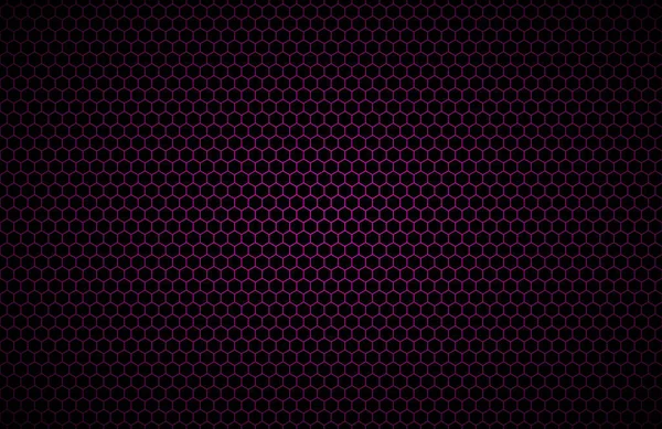 Фиолетовые Геометрические Многоугольники Фон Абстрактные Черные Металлические Обои Шестиугольный Узор — стоковый вектор