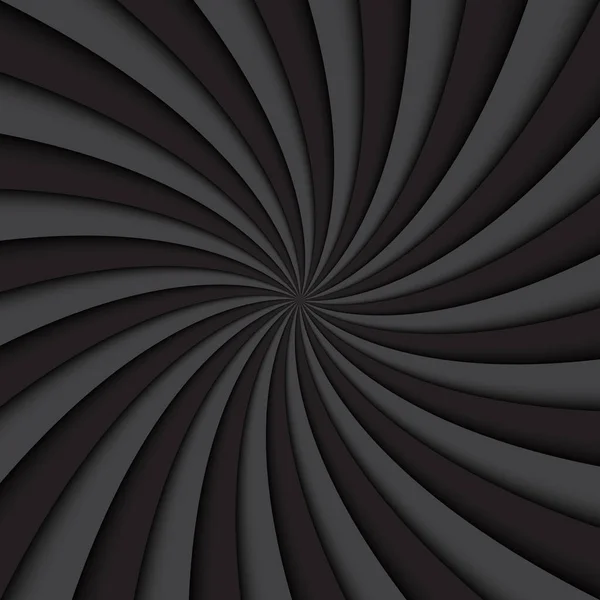 Черный Серый Вихревой Фон Вращающаяся Спираль Диафрагма Простая Затвор Векторная — стоковый вектор