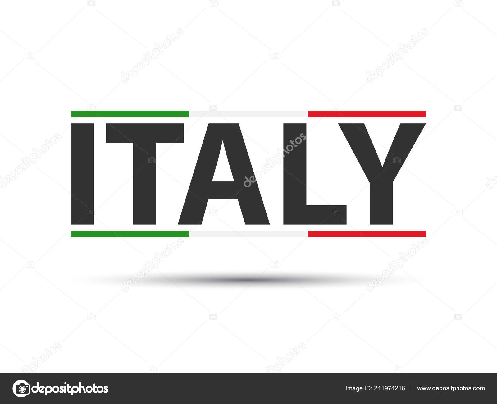 Simbolo Colore Con Tricolore Italiano Isolato Priorità Bassa